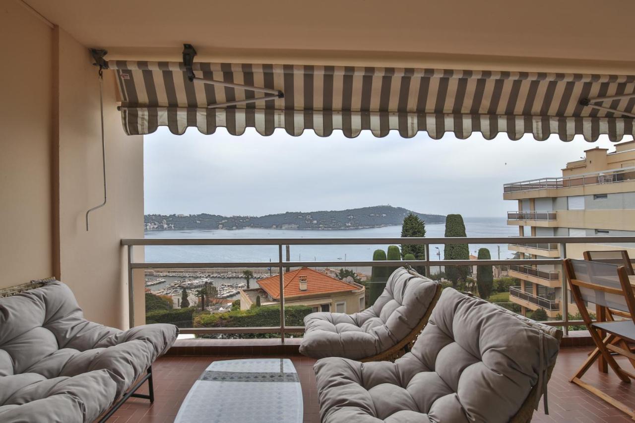 Sublime Appartement Vue Mer. Parking/Piscine/Clim Villefranche-sur-Mer Dış mekan fotoğraf